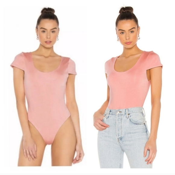 Alice + Olivia Jenara Cap Sleeve Bodysuit in Pink SIZE SMALL NWT - Picture 4 of 12